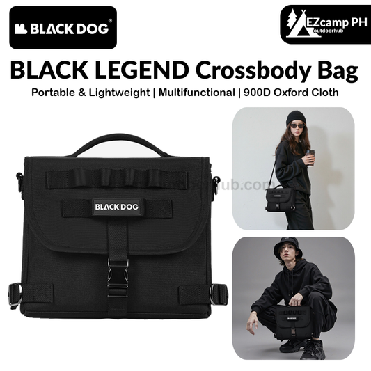 Blackdog BLACK LEGEND Crossbody Bag Portable Lightweight Multifunctional Satchel Messenger Shoulder Bag Sport Style Design Outdoor Camping Travel