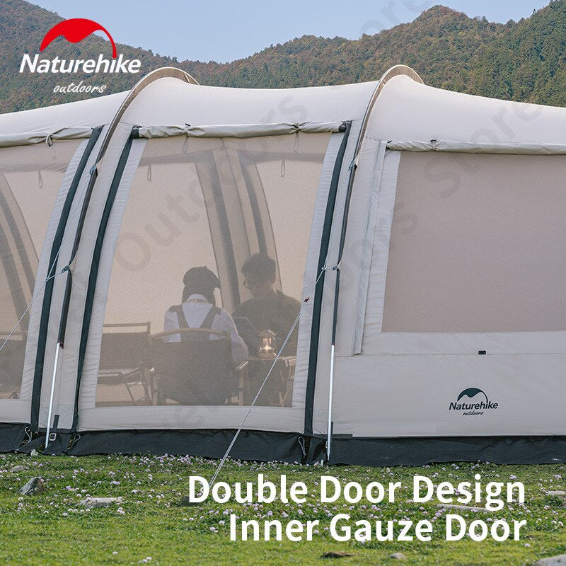 [Pre-Order] Naturehike CLOUD VESSEL Series 4 Rod Tunnel Camping Glamping Portable Outdoor Tent Camp Family Group Party Waterproof Windproof 20 SQM Large Shelter with Projector Screen Nature Hike