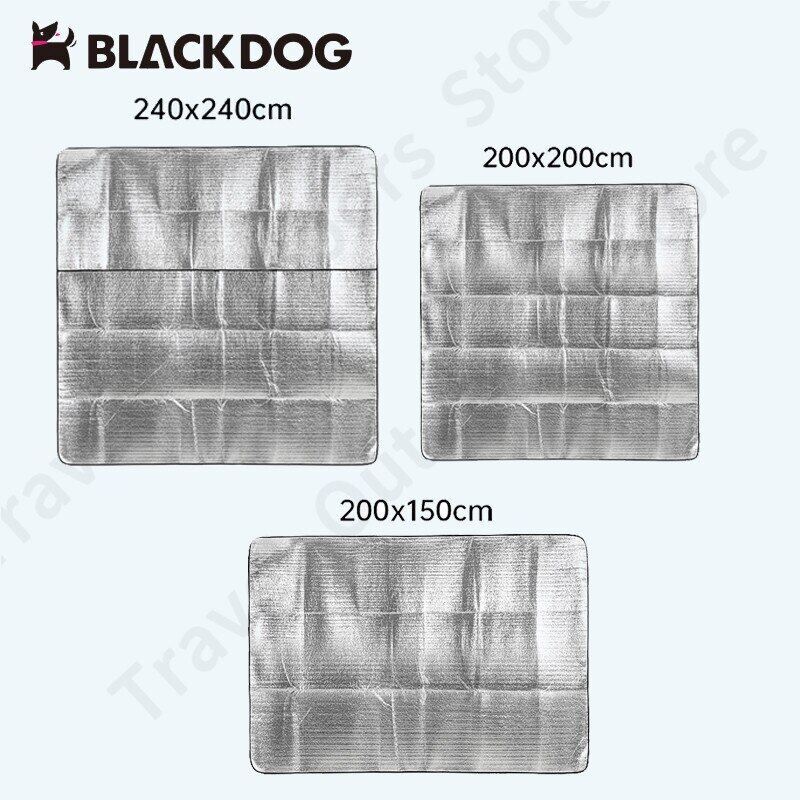 BLACKDOG Outdoor Camping Tent Ground Aluminum Foil Film Moisture Proof Folding Mat 3 Sizes Ultralight Floor  Matting Footprint Ground Sheet Pad Black Dog