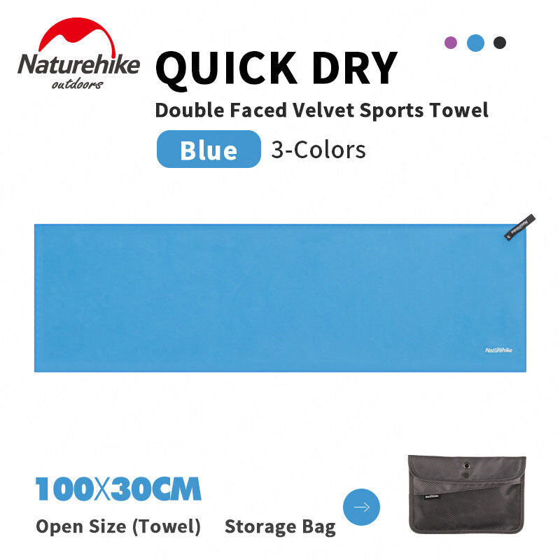 Naturehike Quick Drying Towel Outdoor Sports Super Absorbent Camping Swimming Bath Gym Travel Microfiber Antibacterial Face Hand Premium Towel Nature Hike Fast Dry Portable Ultralight Weight