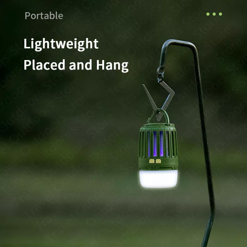 Naturehike Mosquito Killing Outdoor Lamp Repellant Multi-Function Camping Anti Insect Waterproof Tent Lantern Light LED USB Rechargeable