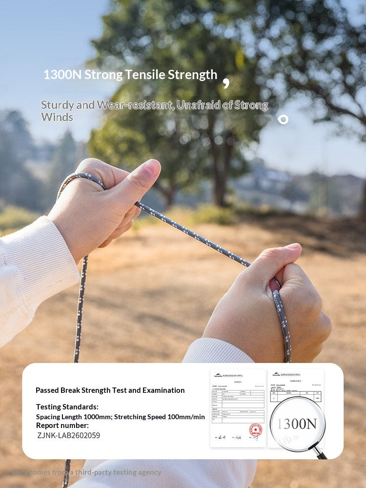 Naturehike 4pcs Reflective Windproof Rope Portable Ultralight Adjustable Binding Straps Guy Lines Tensioner Buckles Windproof Outdoor Tents And Tarps