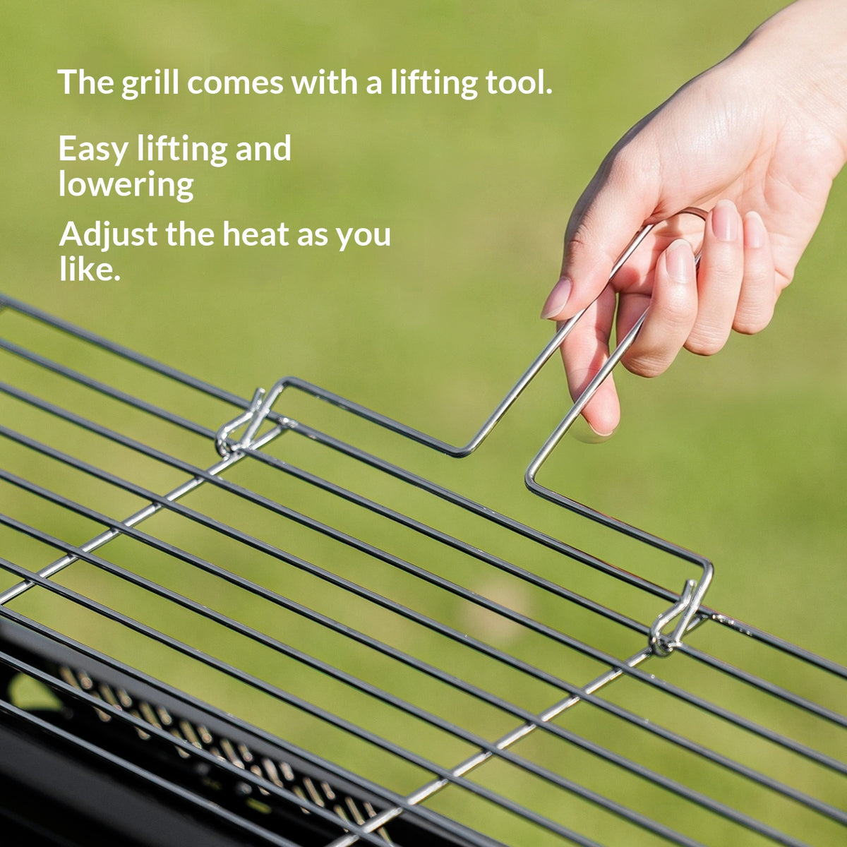 Blackdog FIRE HAVEN Self Standing BBQ Grill Portable Outdoor Charcoal Barbecue Camping Cooking Stove