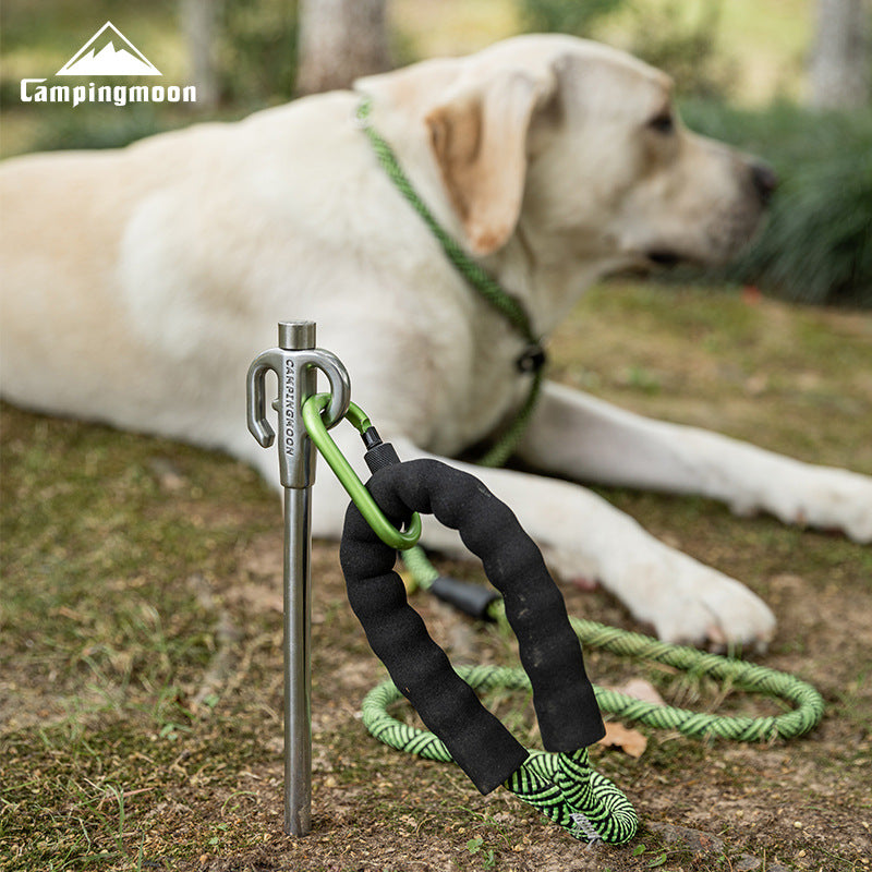 Campingmoon Pet Peg Ground Nail Outdoor Portable Ultralight Camping 30/45 cm Stainless Steel 360 Rotating Stakes Dog Leash Tether Pile K45 K45-30