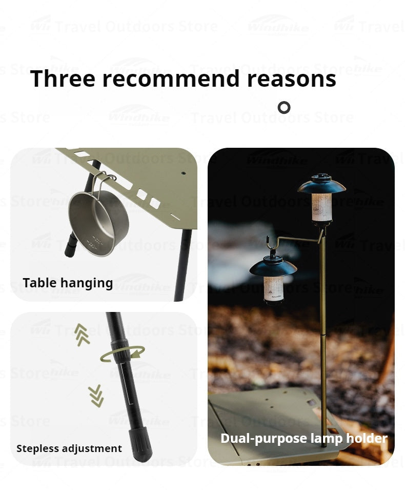 Naturehike STAR BASIC H02 IGT Table Portable Lightweight Foldable Multipurpose Tactical Table Height Adjustable Desk Aluminum Alloy Outdoor Camping Picnic