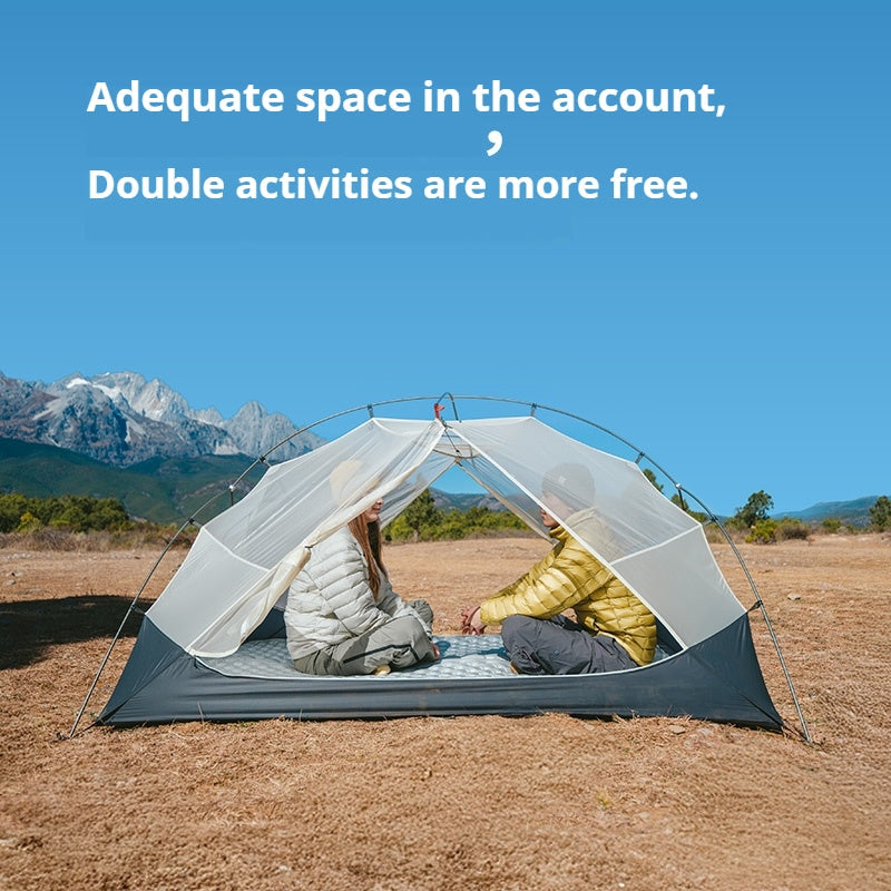 Naturehike MONGAR Series UL and PRO Tent Portable Ultralight 1-3 Persons 20D Nylon Rainproof Expandable Canopy Double Layer Camping Hiking Backpacking Tent