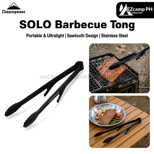 Campingmoon SOLO Barbecue Tong Ultralight Food Clips With Stand Kitchen Grilling Clips Fruit Serving Chopsticks Non-Slip Ice Clips Outdoor Cookware