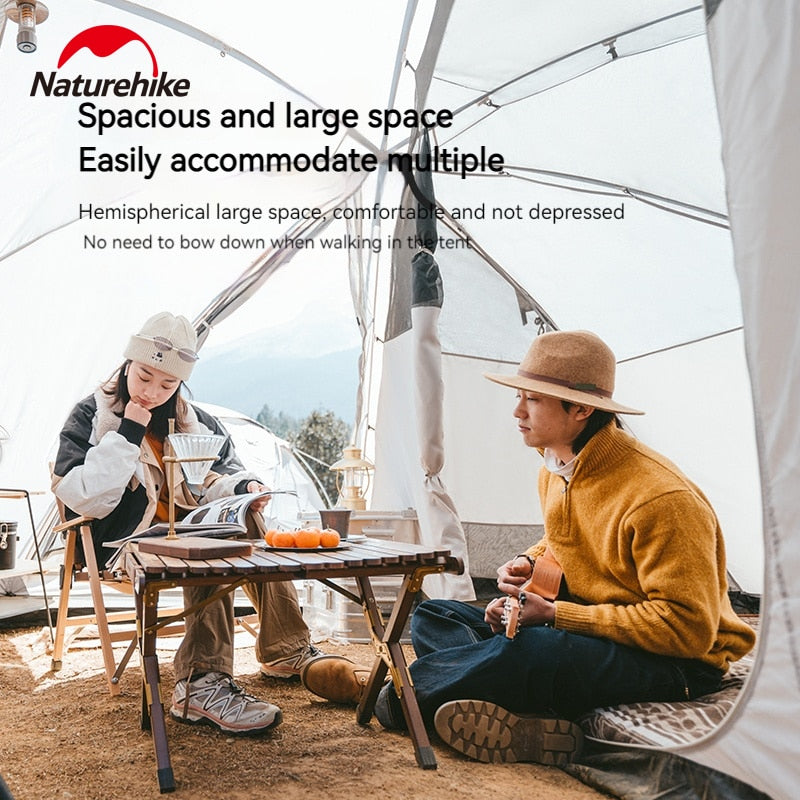 Naturehike SHEPHERD Series Geodesic Dome Style 4-Season Camping Tent Outdoor Waterproof Windproof 3 Sizes Extra Large 20m² Space 12 Person ARIES