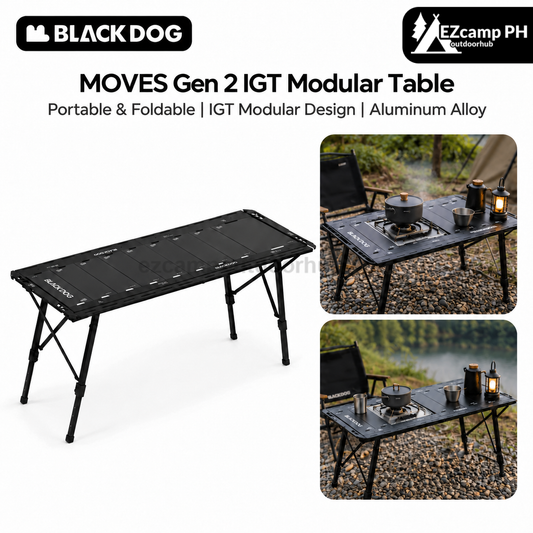 Blackdog MOVES Gen 2 IGT Modular Table Outdoor Camping Black Tactical Aluminum Portable Folding
