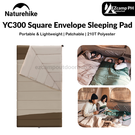 Naturehike YC300 Square Envelope Sleeping Pad Portable Lightweight Extra Wide Comfortable Widened Mattress Cotton Outdoor Camping