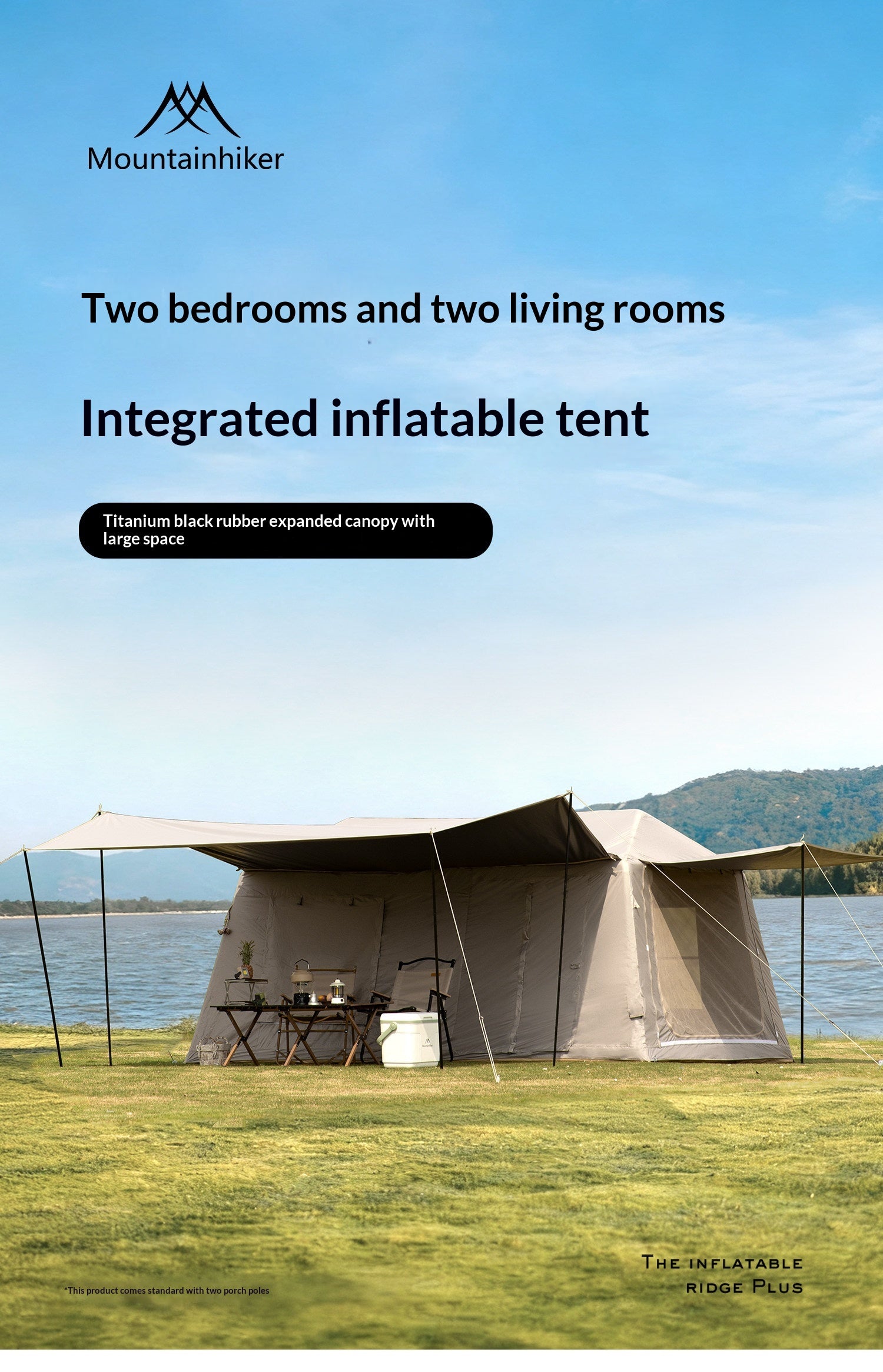 Mountainhiker RIDGE AIR 13 PLUS Inflatable Tent Cabin Style Fast