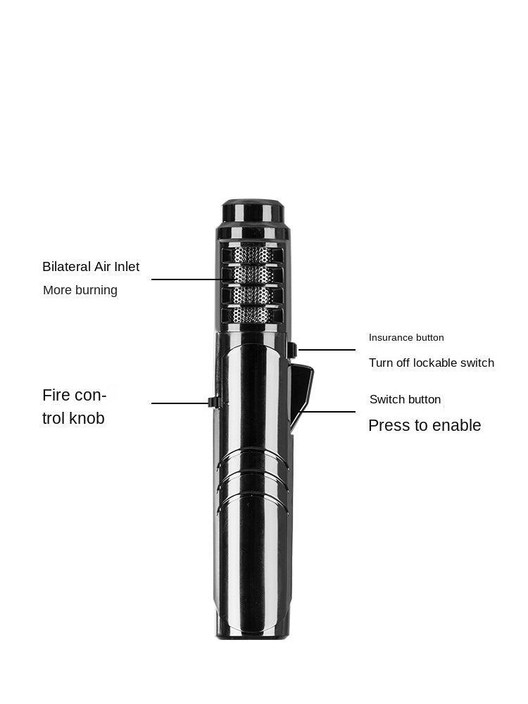 BLACKDOG Torch Lighter Igniter Portable Lightweight Handheld Windproof Spray Gun Pen High-End Cigar Moxibustion Electronic Ignator