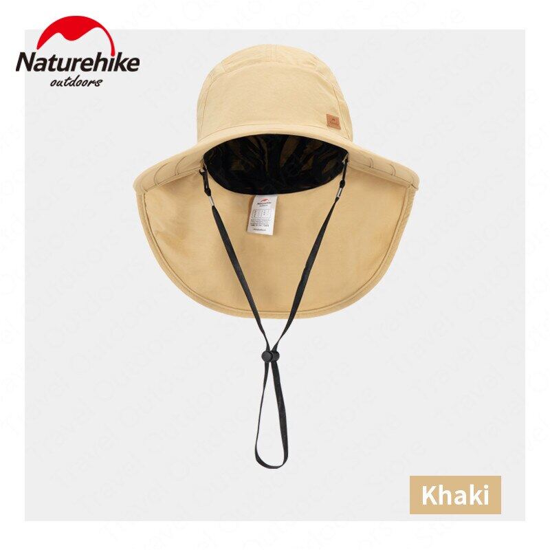 Naturehike Camping Shawl Folding Fisherman Hat Summer Hiking 15.5cm Large Area Sun Protection UV With Windproof Rope Beach Sun Fisher Man Unisex Hat