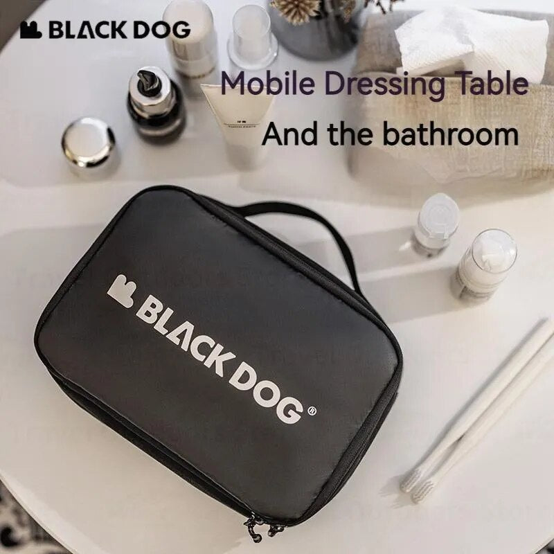 BLACKDOG Traveler Toiletry Bag Portable Lightweight Storage Pouch Bag 3.1L Camping Small Multi-Layer Waterproof Hanging Luggage Accessories Wet Dry Separation Cosmetics Make up Organizer Heavy Duty Original Black Dog