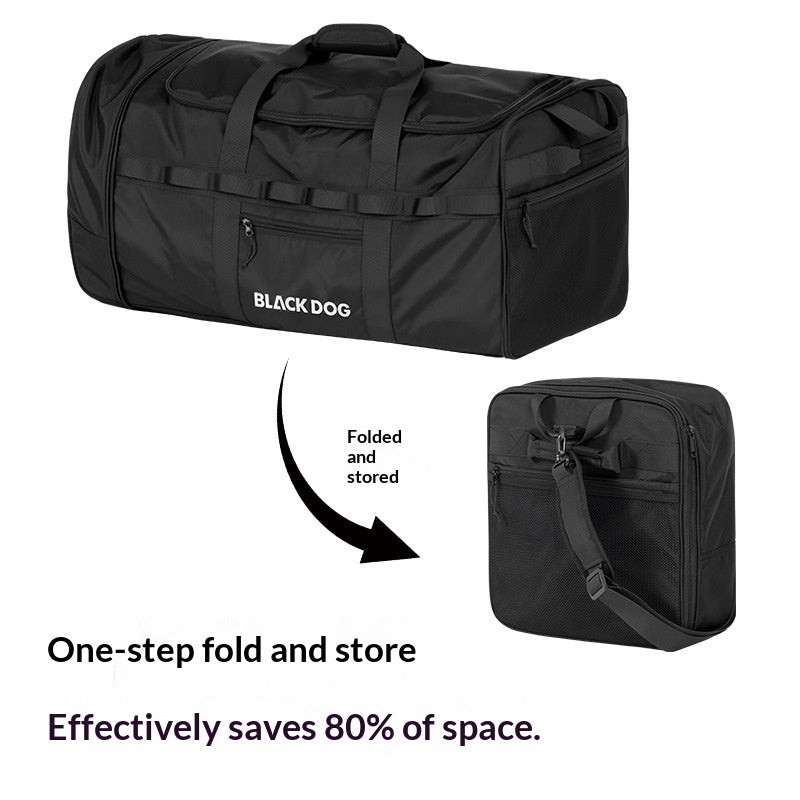 Blackdog Rolling Duffel Storage Bag Portable Folding 88L/123L Capacity PVC Roller Wheel Carry Utility Bag Compact Storage Outdoor Camping Equipment