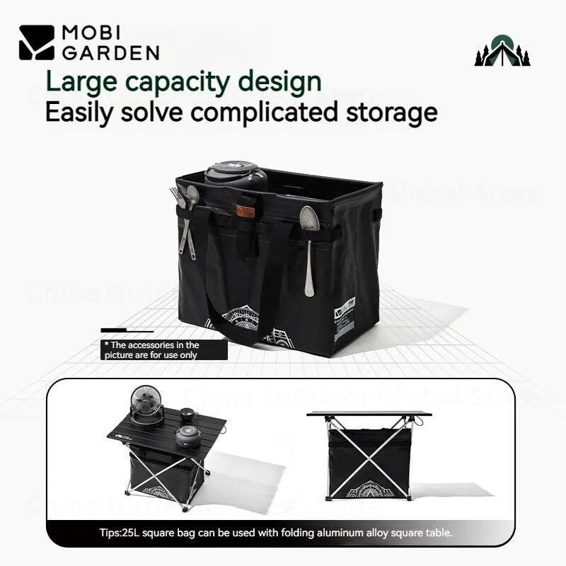Foldable Reusable Portable Large Capacity Bags,Picnic camping storage bag  Multipurpose Storage Tote Bags2B,2 PACK : : Home