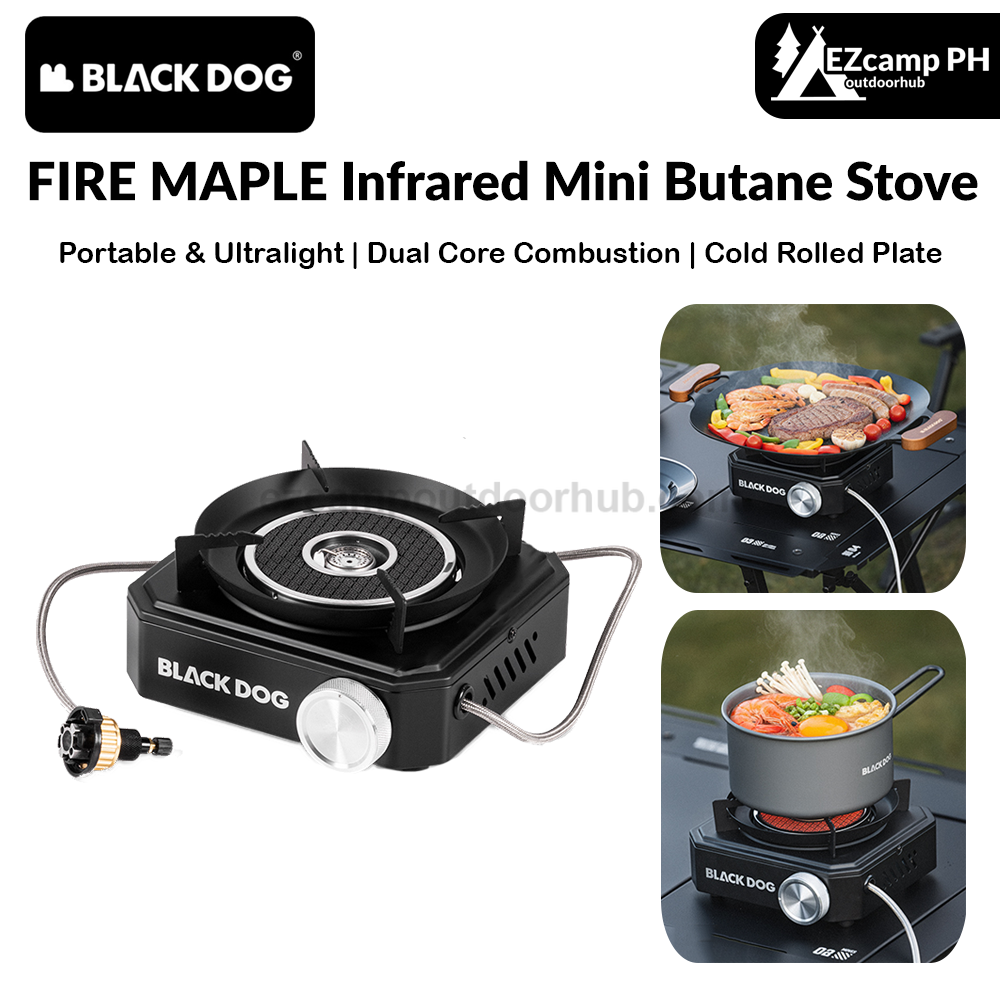 Blackdog FIRE MAPLE Infrared Mini Butane Stove Portable Gas Furnace Energy Saving 2100W Firepower Support Screw And Nozzle Canister With Storage Case