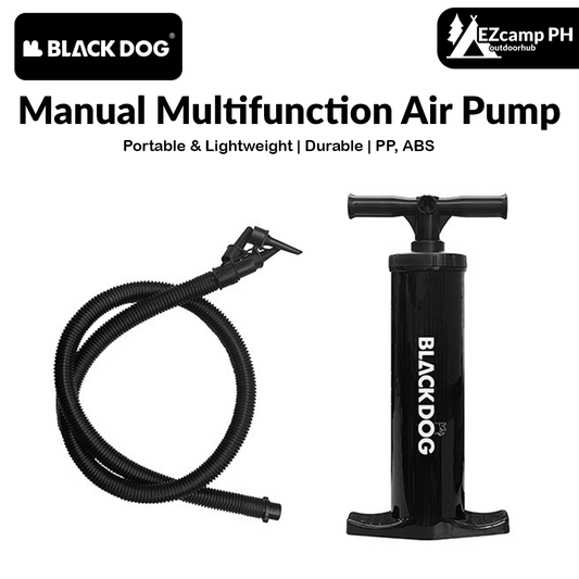 BLACKDOG Manual Multifunction Air Pump Outdoor Accessories Hand-Operated Manual Air Pumps Suitable for Inflatable Sofa Tent Cushion Pillow