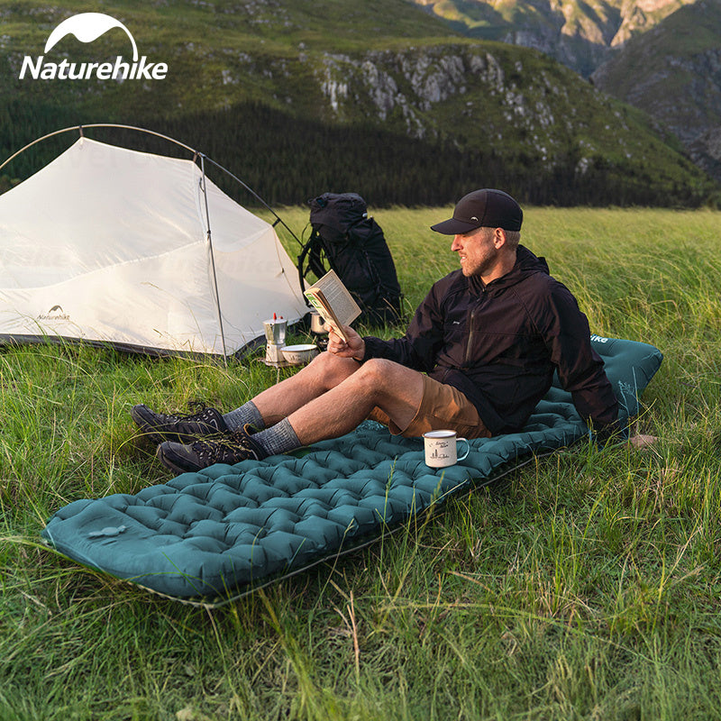 Naturehike F01 Air Bed Mattress Multipurpose Thickened Single Double Sleeping Bed Ultralight Inflatable Camping Mat Waterproof Outdoor Travel