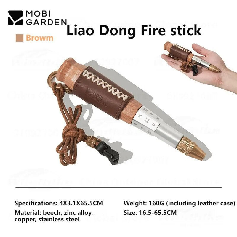 MOBI GARDEN Blow Fire Tube Stick Portable Lightweight Telescopic Stick Stainless Steel Retractable Firewood Stove Accessories Equipment Outdoor