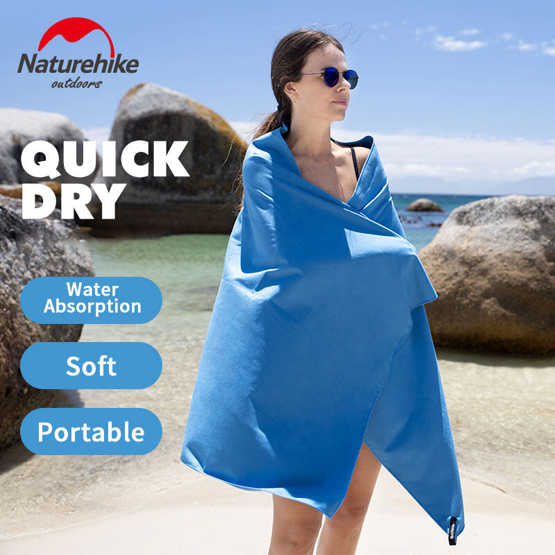 Naturehike Quick Drying Towel Outdoor Sports Super Absorbent Camping Swimming Bath Gym Travel Microfiber Antibacterial Face Hand Premium Towel Nature Hike Fast Dry Portable Ultralight Weight