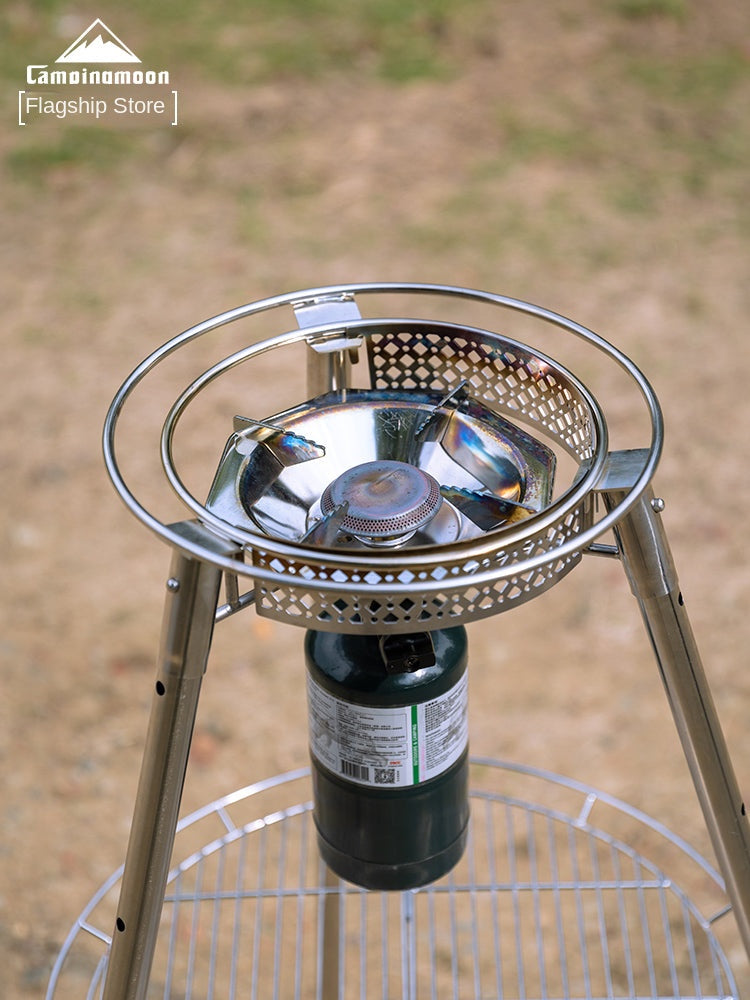 Campingmoon Skottle Grill Stove Accessories Portable Multipurpose Universal Drip Rack Drain Grill Net Add-ons Easy To Clean Durable Stainless Steel