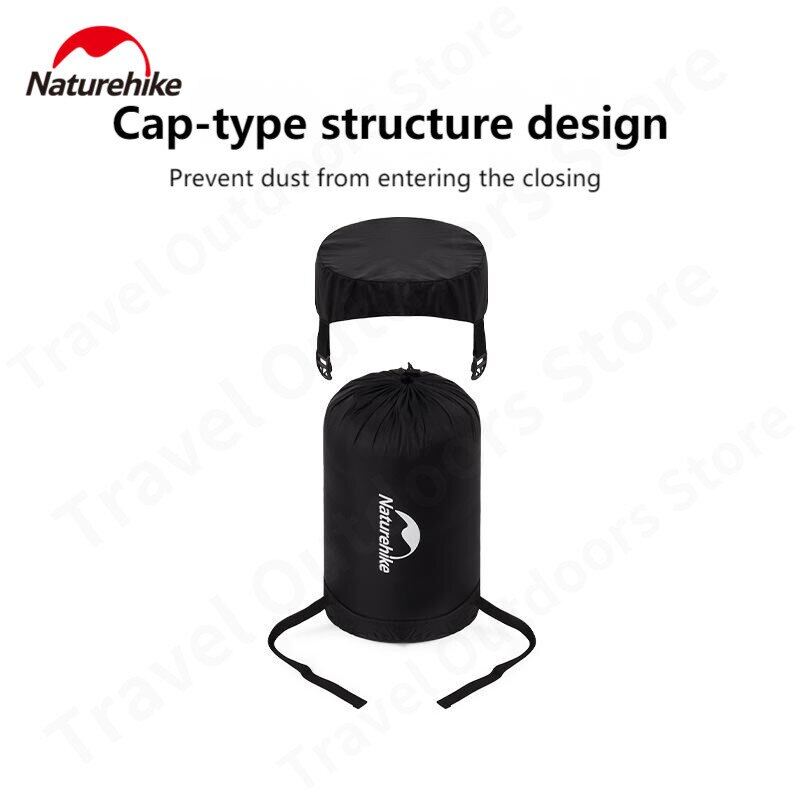 Naturehike Camping Sleeping Bag Compression Storage Bag 40D Nylon Portable Hiking Backpacking Ultralight Down Sleeping Bag Nature Hike