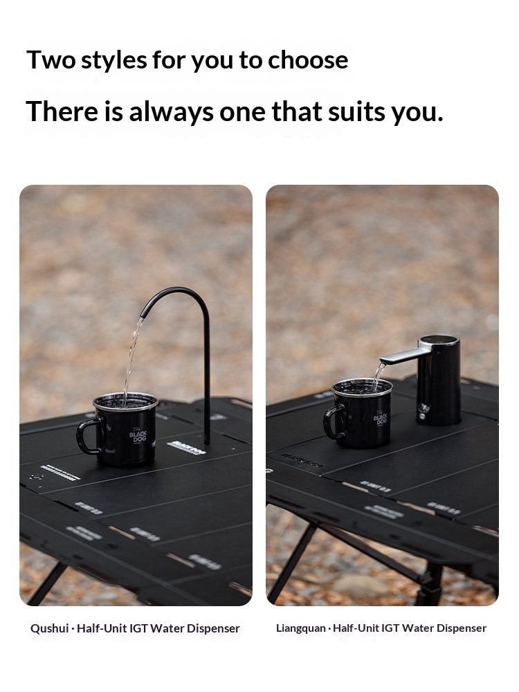 Blackdog IGT Electronic Drinking Water Faucet Dispenser Pump 4000mAh Battery Half Unit Integrated Grill Table Outdoor Camping Accessories