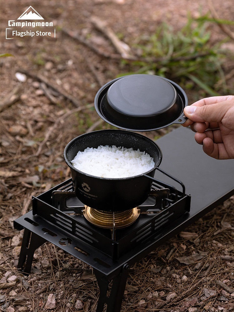 Campingmoon DEEP Shera Bowl Lid Portable Lightweight Multipurpose Picnic Plate Deep Dipping Dry Dish Steamer Lid Cutlery Outdoor Cookware Camping