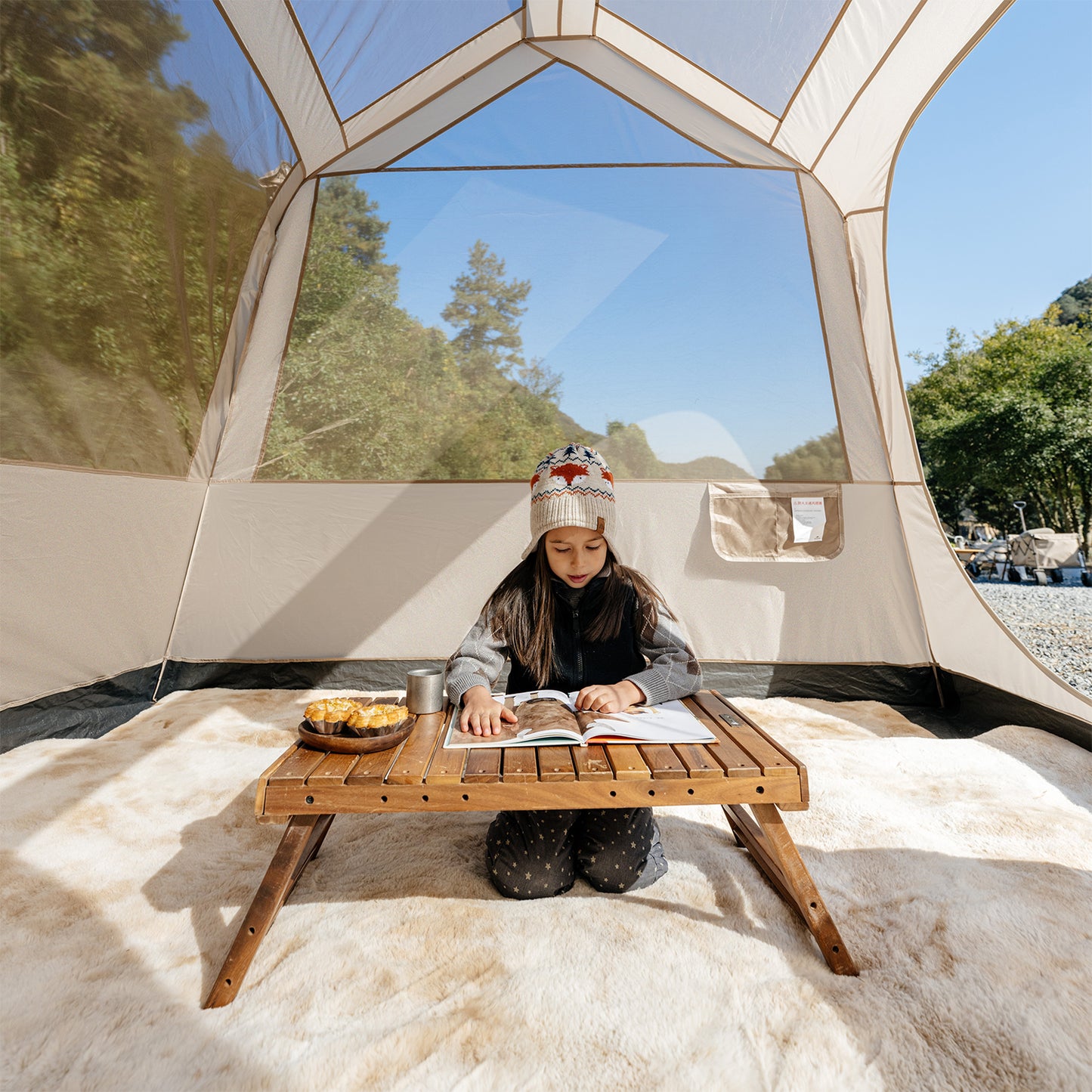 Naturehike VILLAGE 6 LITE Automatic Tent Fast Cabin Style Tent 4 Person One-Piece Setup Ridge 2.0 9m² Total Use Space 360° Ventilation Outdoor