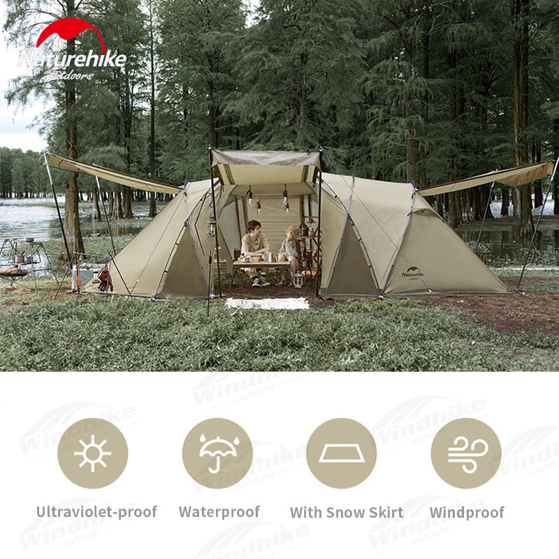 [Pre-Order] Naturehike ARIES Series BETA 4 to 6 Person Tunnel Type Tent DIY Expansion Big Front Hall Camping Hiking Windproof Breathable Double Layer UPF50+ Glamping Nature Hike