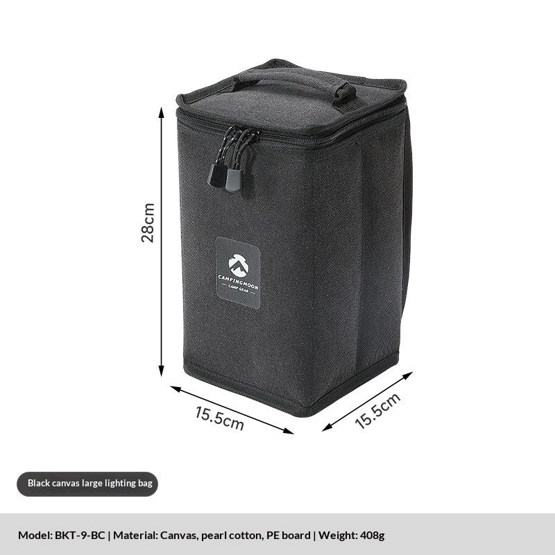 Campingmoon Lighting Storage Bag Multifunctional Large Canvas Lighting Tote Bag Lantern Gas Lamp Shockproof Bag Stove Flat Gas Canister Outdoor