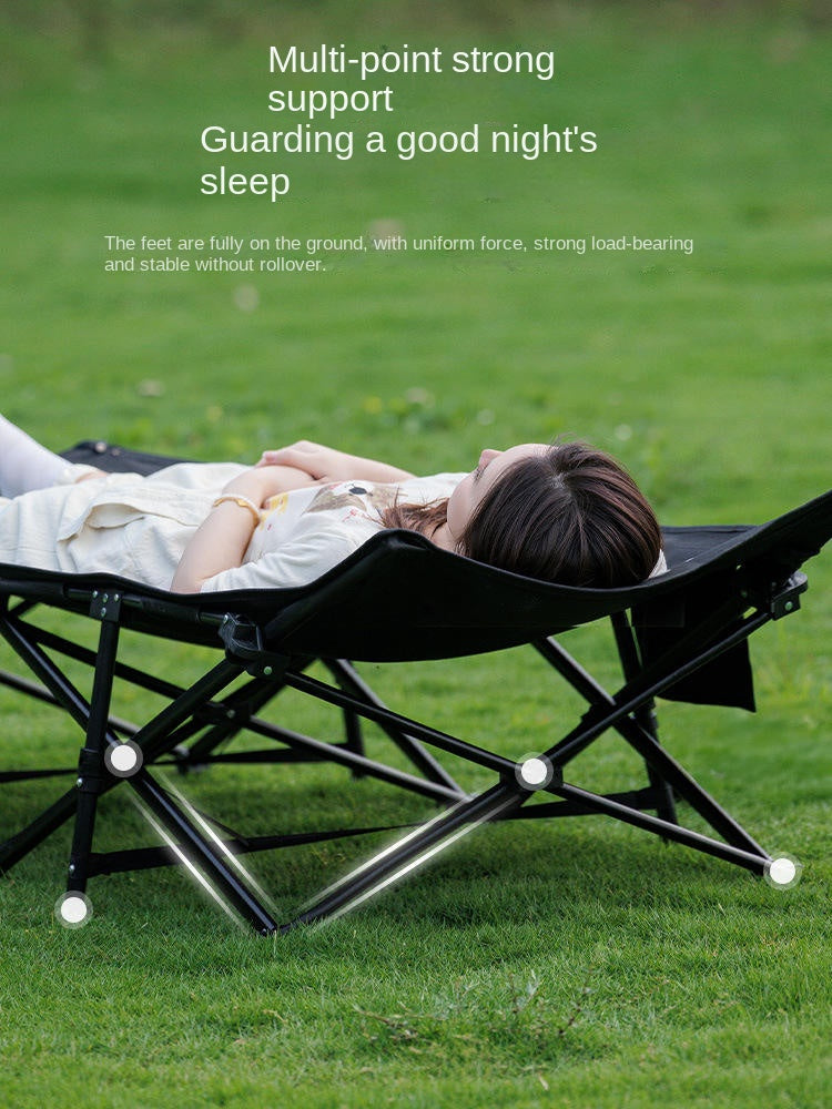 Blackdog DREAM BED Foldable Army Cot Portable Lightweight Folding 70cm Wide Bed Up to 220KG Max Load Comfortable Ventilation Outdoor Camping Home Use