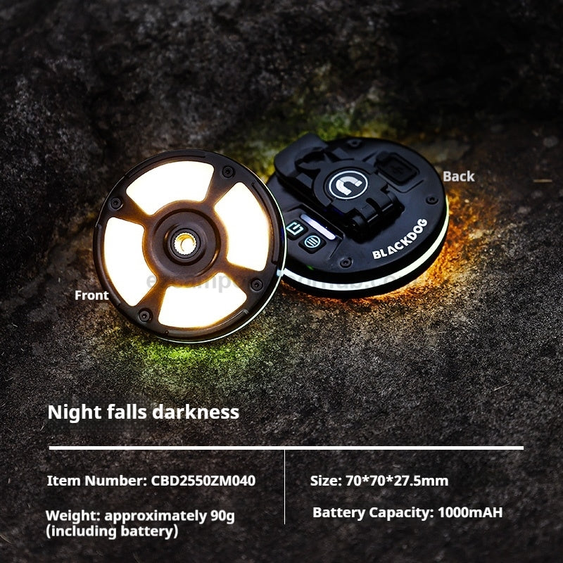Blackdog UFO RING Camping Light Portable Ultralight Multifunctional Mini Atmosphere Hanging LED Emergency Lamp Decoration 1000mAh 4-18H Battery Life