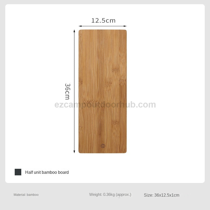 Campingmoon IGT Bamboo Board Plate Cutting Board For Chopping & Cover Integrated Grill Table Available In 1 & 1/2-Unit Size Outdoor Ck-P25 CK-P12