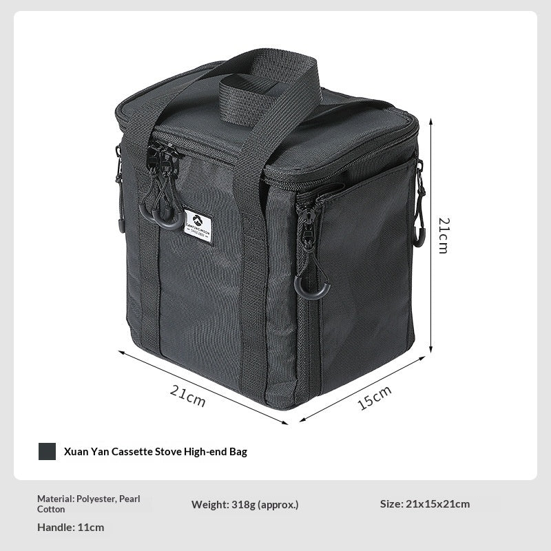 Campingmoon Propane Gas Storage Bag Portable Lightweight Multi-tool Canister Bag Small Stove Gas Outdoor Coffee Equipment Camping Cookware Kitchenware