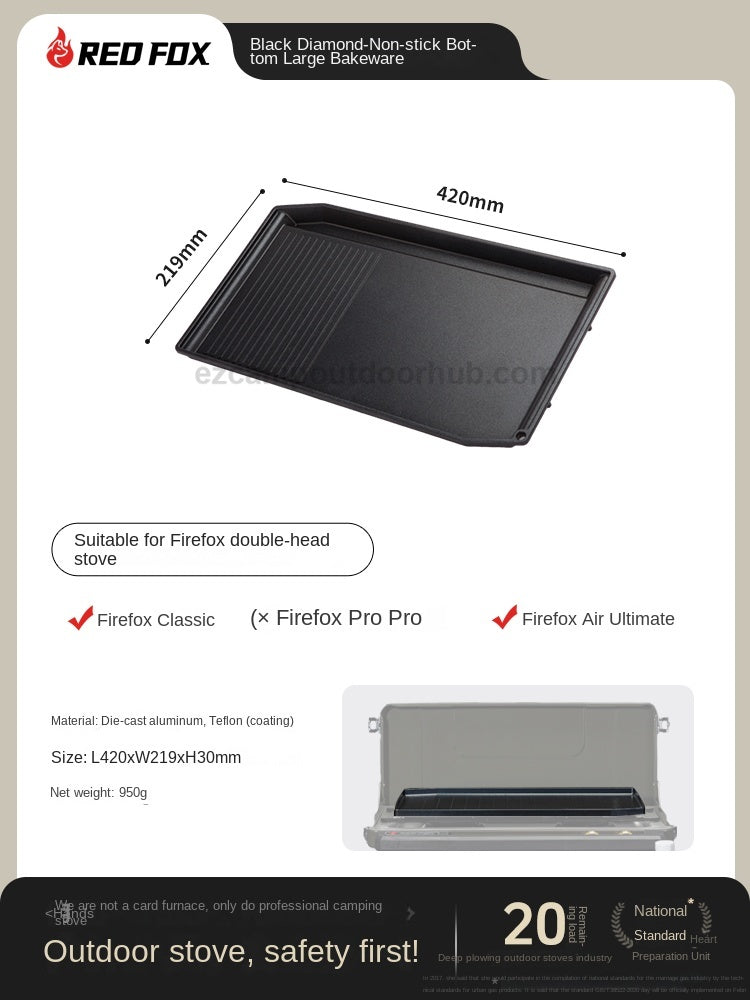 Redfox AIR Flagship Edition 2025 Double Stove Portable Foldable Premium Furnace Dual Butane Canister Windproof 3000W Firepower Burner Outdoor Camping