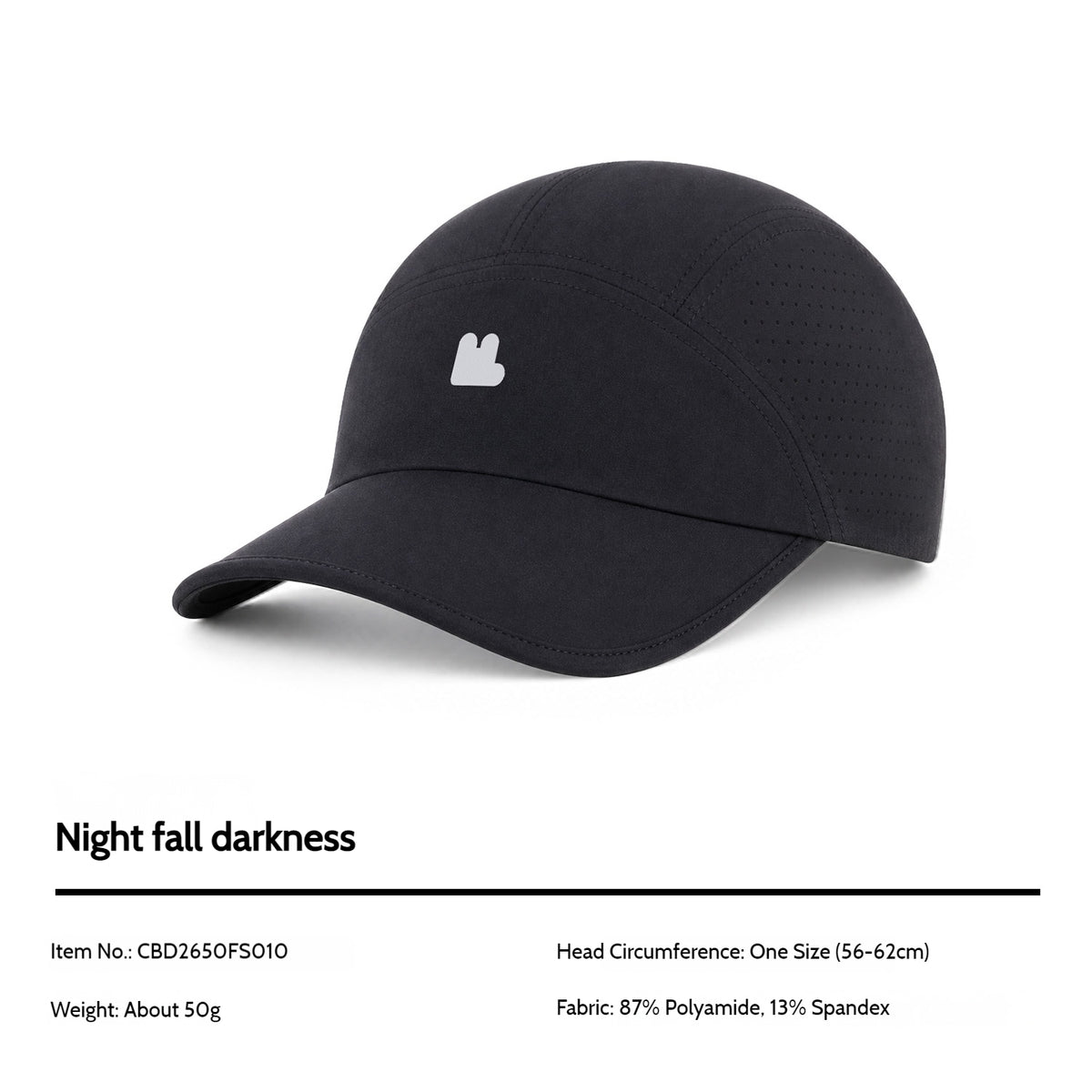 Blackdog Sun Hat Baseball Cap Lightweight Quick Dry Breathable UV Protection Outdoor Hiking Sports