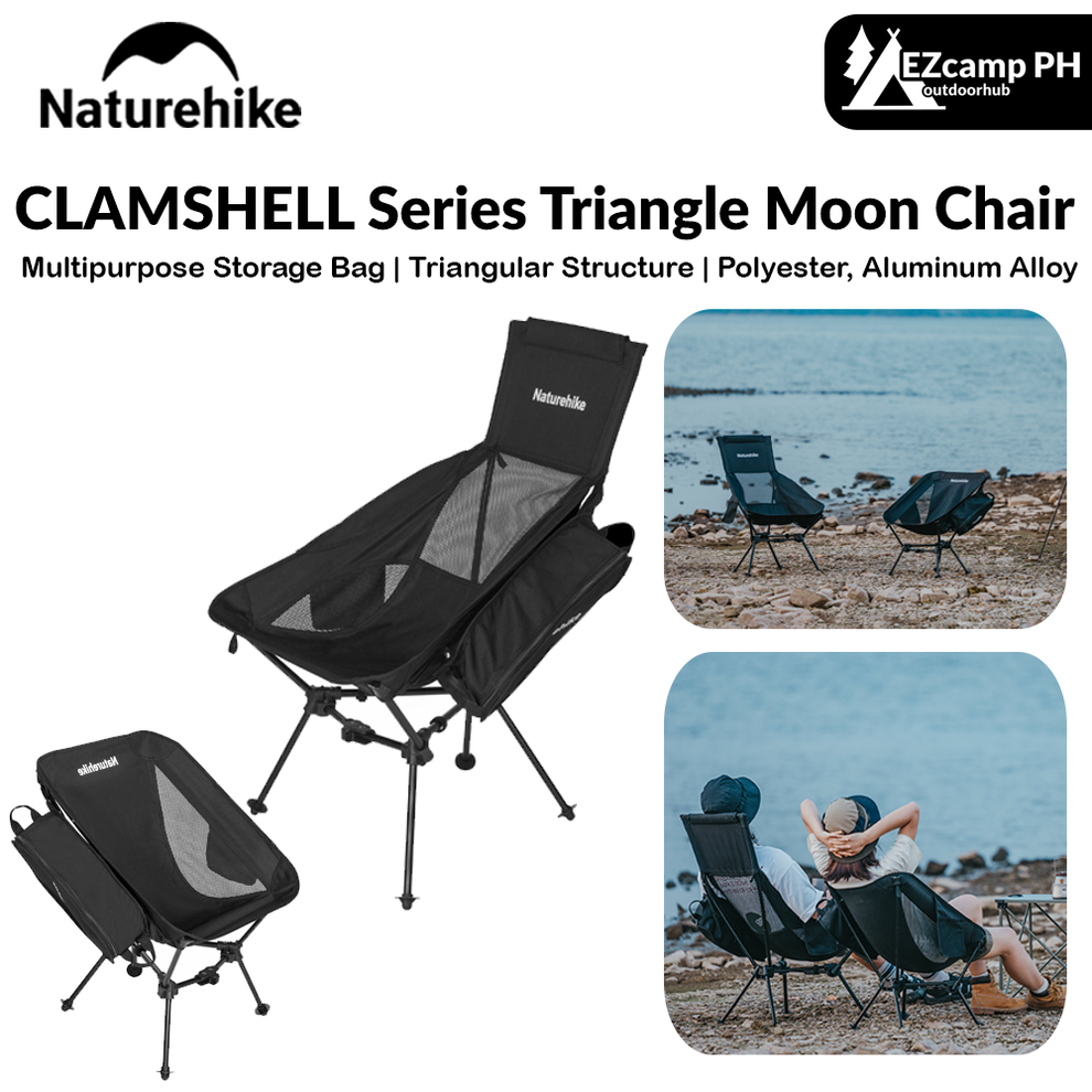 Shell Triangle Chair Naturehike CLAMSHELL Series Triangle Moon Chair Portable Ultralight ...