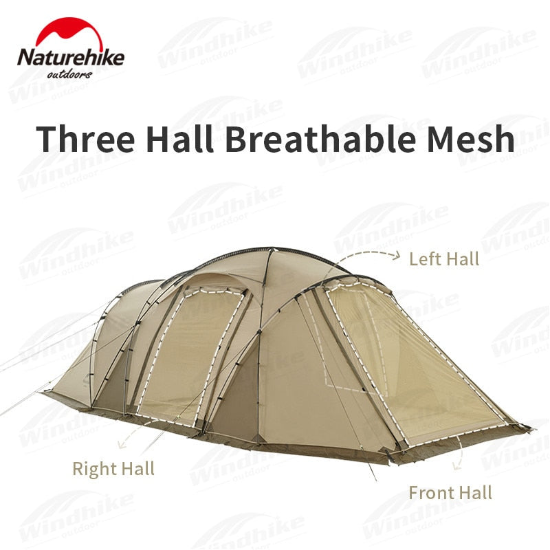 [Pre-Order] Naturehike ARIES Series BETA 4 to 6 Person Tunnel Type Tent DIY Expansion Big Front Hall Camping Hiking Windproof Breathable Double Layer UPF50+ Glamping Nature Hike