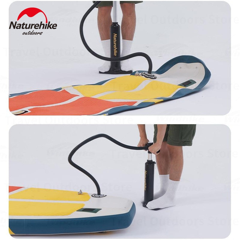 Naturehike MALM Water Sports Surfboard PVC Material Standing Paddleboard Eva Antiskid Inflatable Beach Paddle Surf Board With Knapsack Portable Backpack Surfing Nature Hike