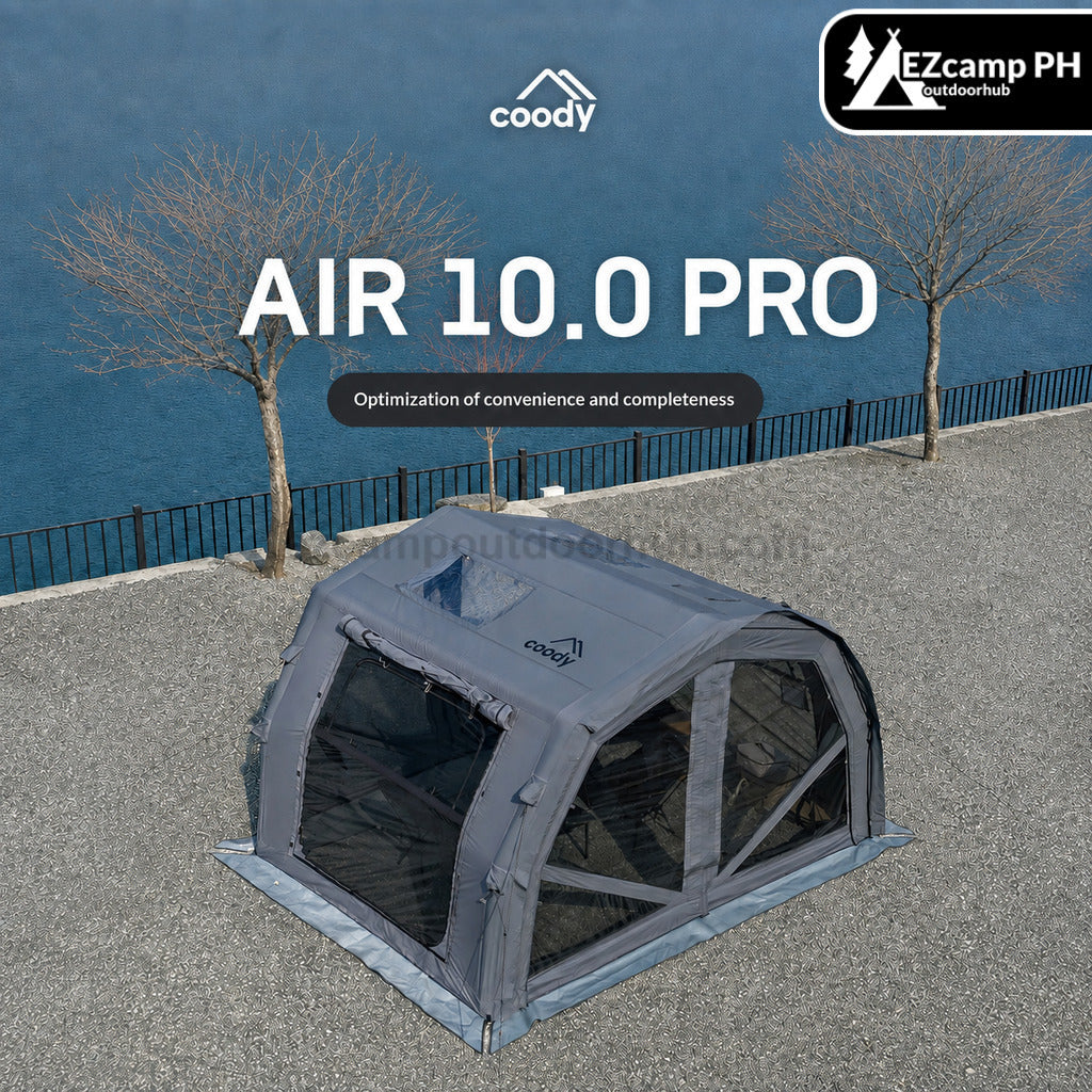 Coody AIR 10.0 PRO Tunnel Air Inflatable Tent Premium Multiple Setup Spacious Family Shelter Easy Setup Outdoor Camping