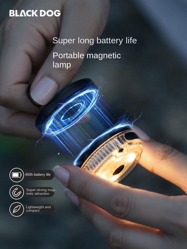 Blackdog DAWN Magnetic Mini Lamp LED Lantern Light 6 Lighting Modes Super Strong Magnet Outdoor Camping Hiking Up To 400h Battery Life USB Charging
