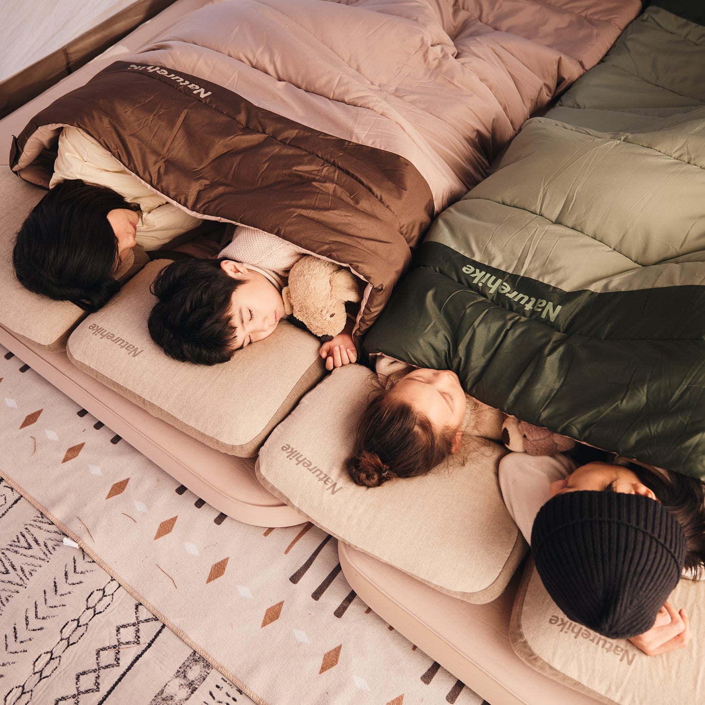 Naturehike YC300 Square Envelope Sleeping Pad Portable Lightweight Extra Wide Comfortable Widened Mattress Cotton Outdoor Camping