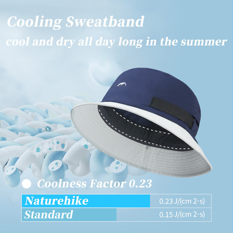 Naturehike Sun Protection Fisherman Hat Portable Lightweight Bucket Caps Panama Hat Camping Hiking Anti-UV Sun Caps Fishing Trekking Water Resistant