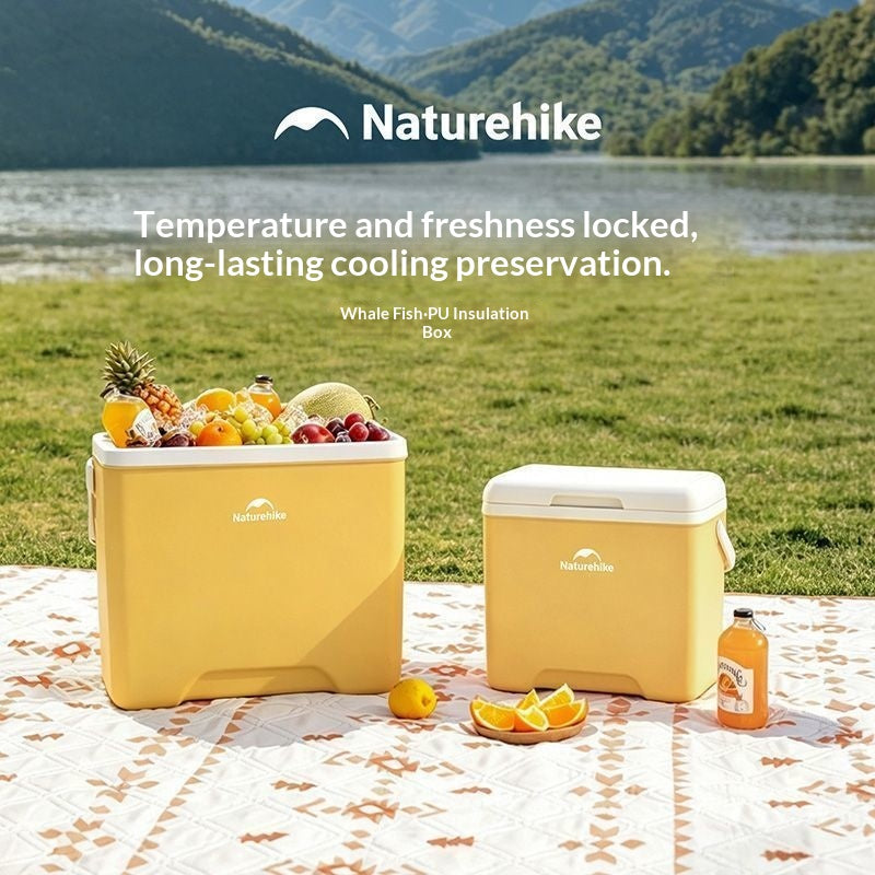 Naturehike 32L PU Insulated Box Portable Food-Grade Large-Capacity Cooler Chest Cold And Hot Up To 48H Food Drinks Ice Outdoor Camping