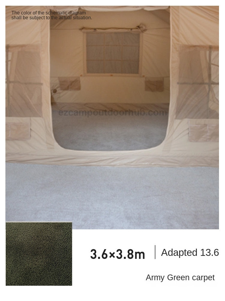 Coody Air Tent Interior Premium Carpet Mat Portable Multipurpose Tent Specific Carpet Solid Color Style Blanket Moisture-proof Cotton Yarn