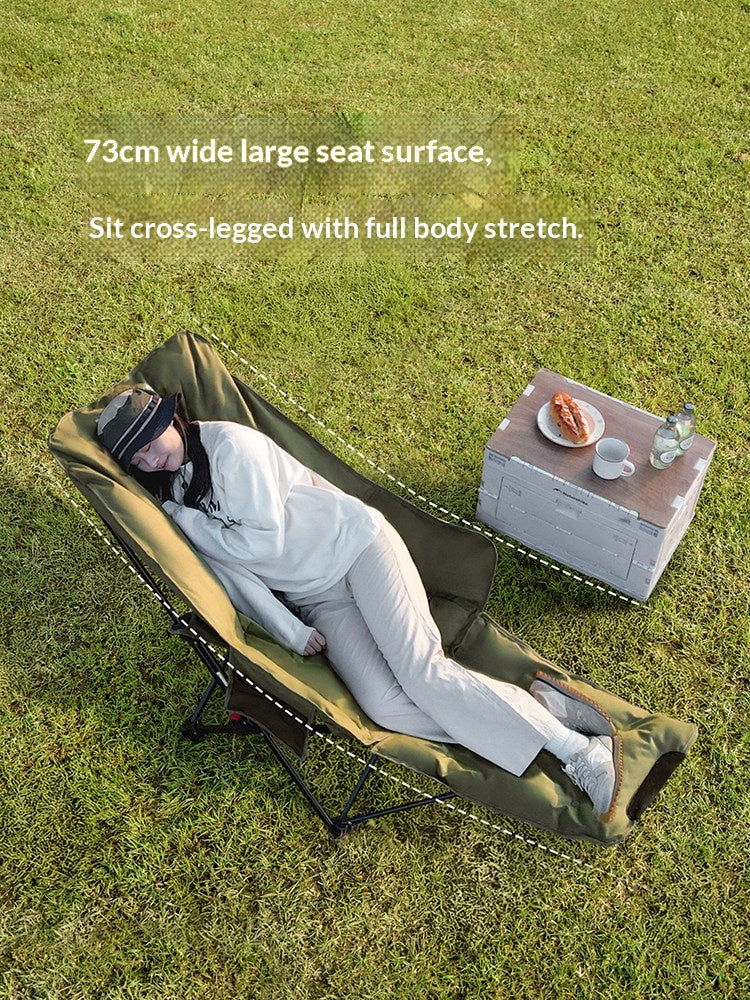 Naturehike SEA STAR 001 Reclining Chair High Back Moon Chair 3 Adjustable Level Cotton Filled Foam Padded Relax 150kg Max Load Outdoor Camping