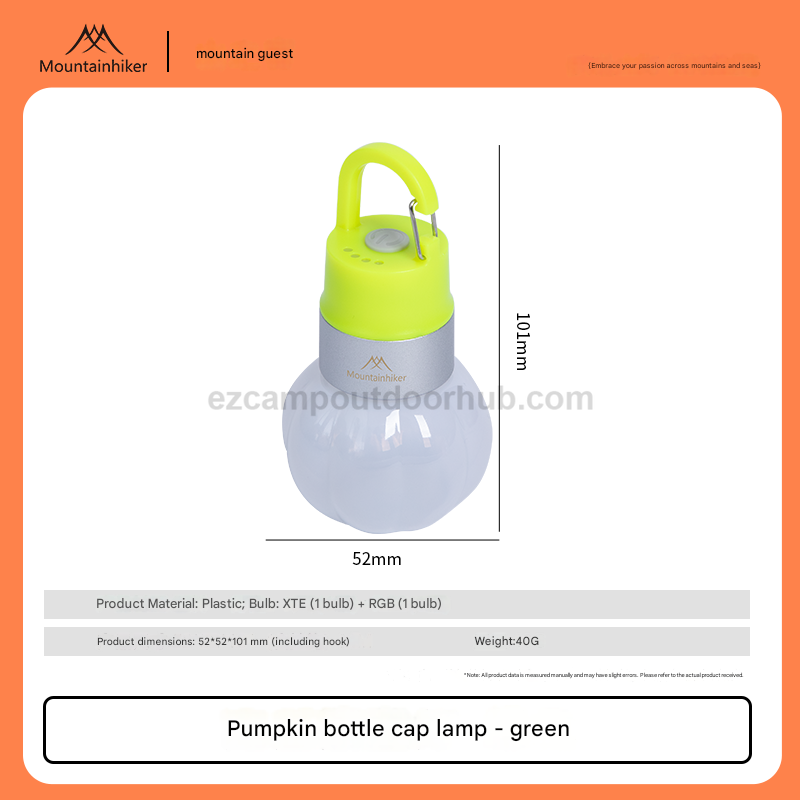 Mountainhiker Hanging Hook Lantern Portable Lamp Outdoor Waterproof USB C Charging Wireless Bottle Cap LED Light 2-20H Battery Working Time