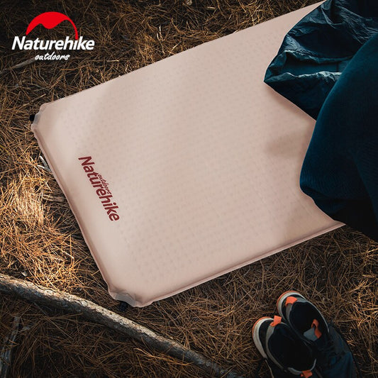 Naturehike Single | Double 1-2 Person Outdoor Self Inflating Camping Sleeping Mattress Pad Mat Comfortable 3CM / 6CM Thick Automatic Air Inflatable Camp Glamping Portable Foldable Roll Foam Tent Bed Nature Hike